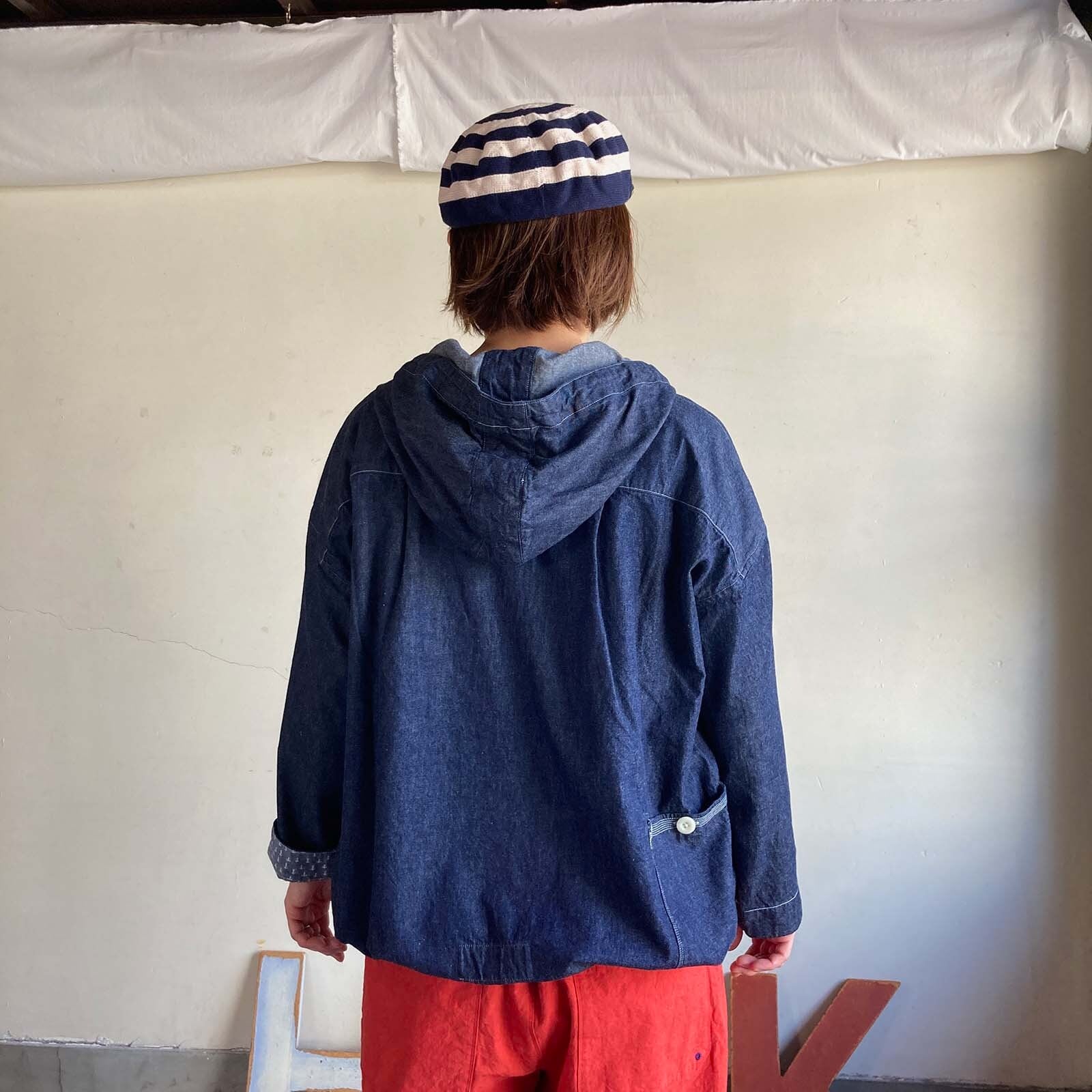 フードデッキシャツ HAYATE CCBY DUTY WEAR /デニムシャツ 61S70