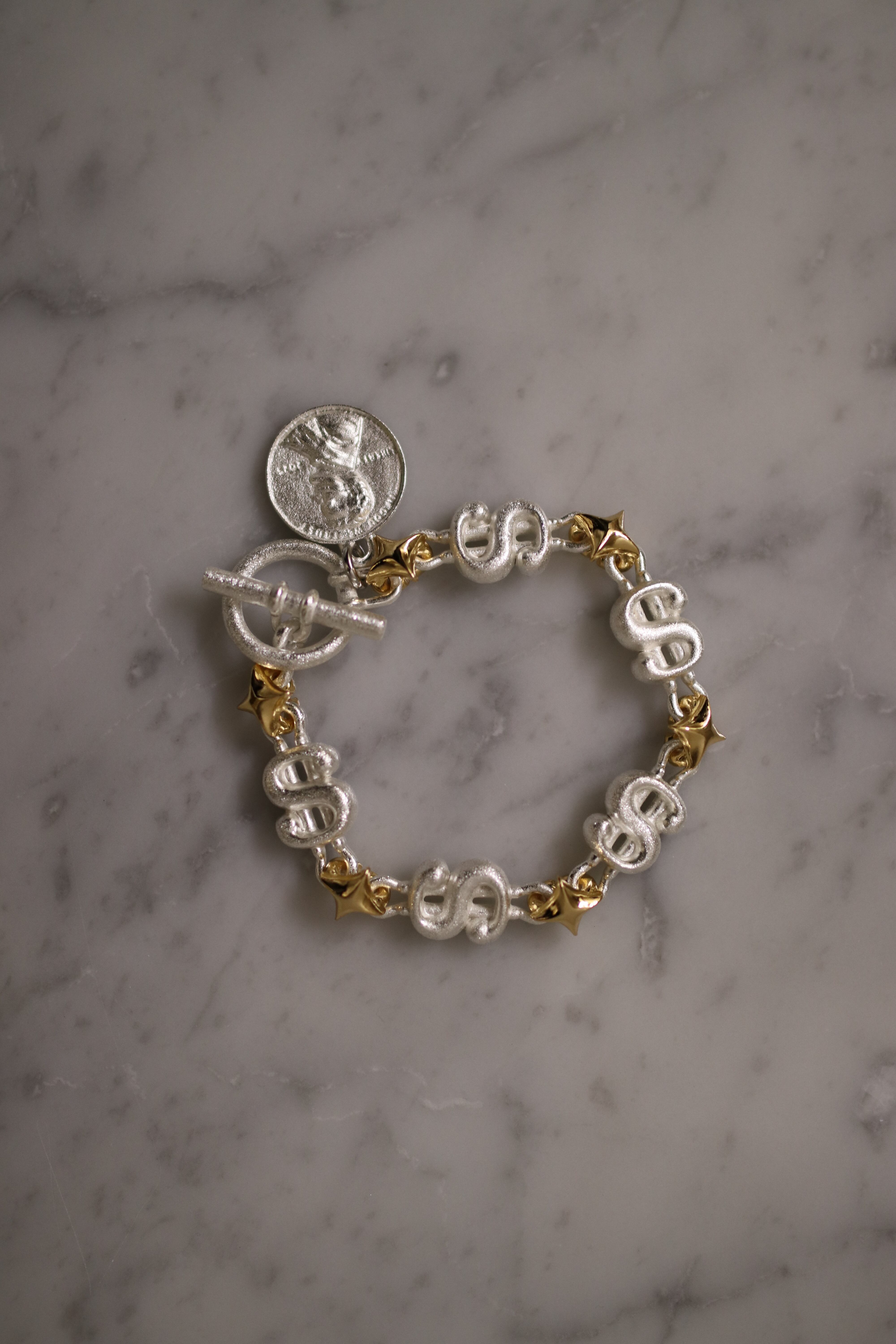 26SS】KOTA OKUDA BRACELET(DOLLAR-＄/ SILVER)(SILVER) KOMW-001-M