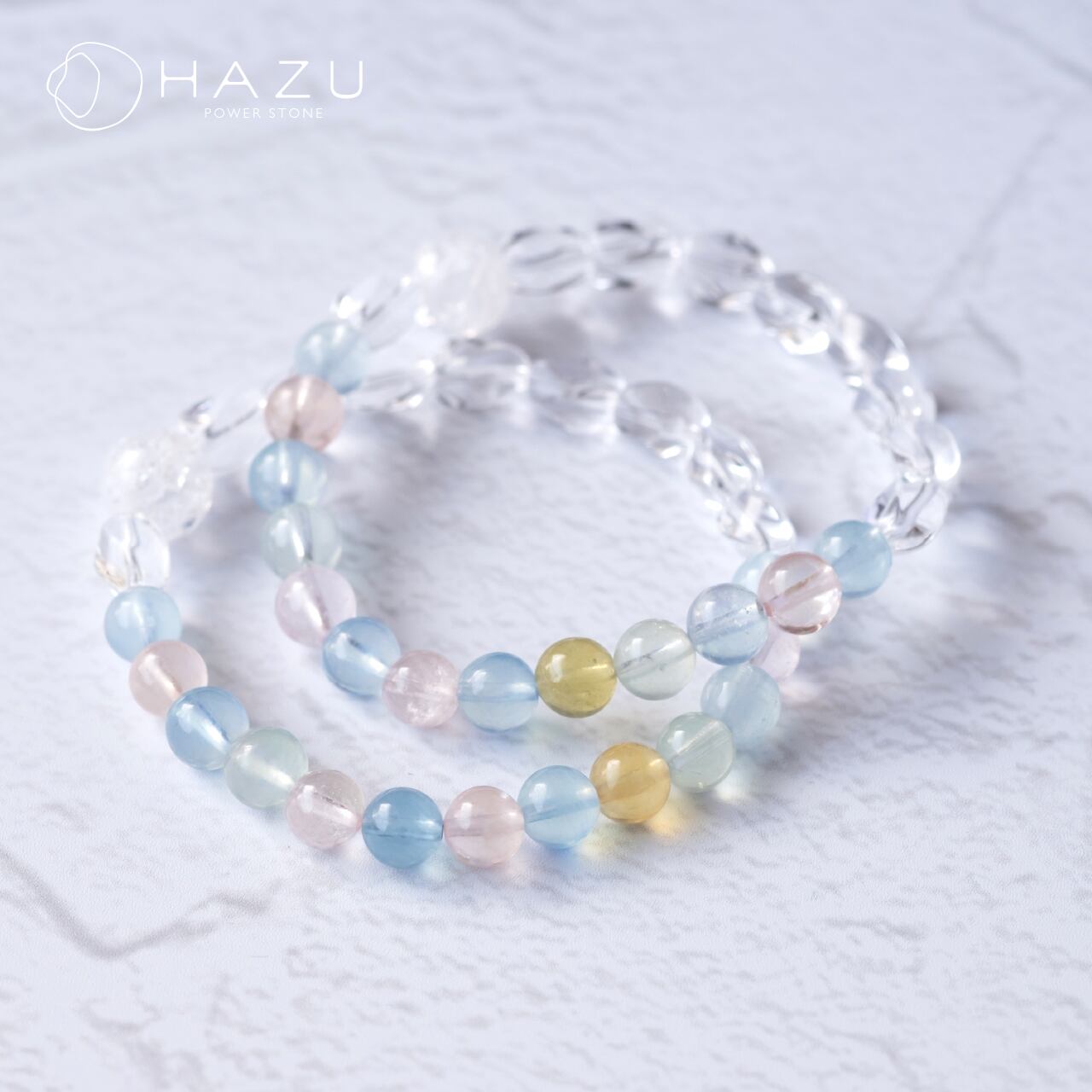 心踊る、希望に満ちた未来を招く［ミックスベリル／水晶］ | 天然石HAZU