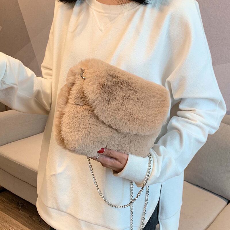 今年人気のスモールバッグレディース2020新流行ファッションぬいぐるみ秋冬ぬいぐるみチェーンショルダーメッセンジャーバッグ Tiancai_Wing_Bag85325278636