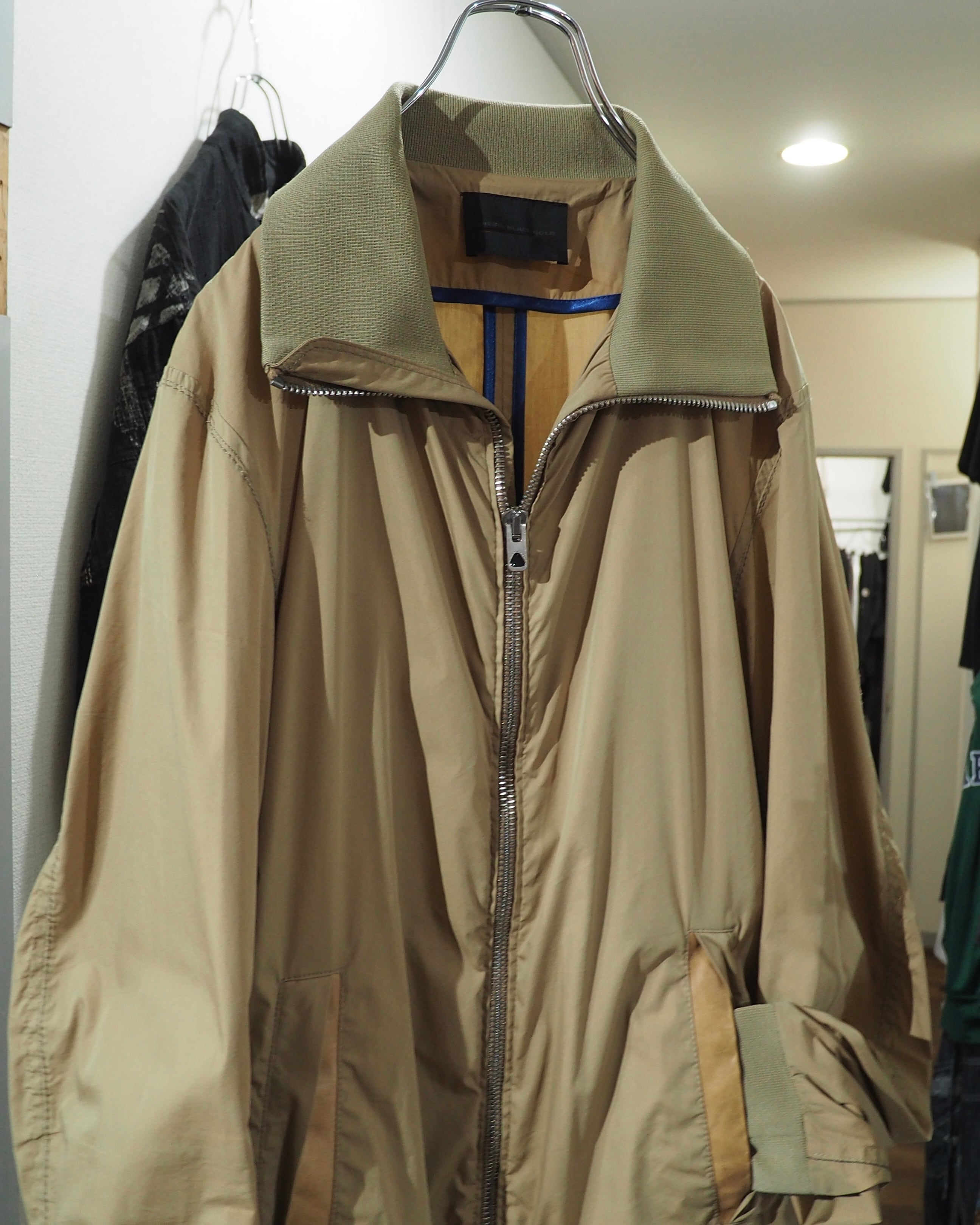 " DIESEL BLACK GOLD " Different materials Switching High neck Track jacket (Made in Italy)
