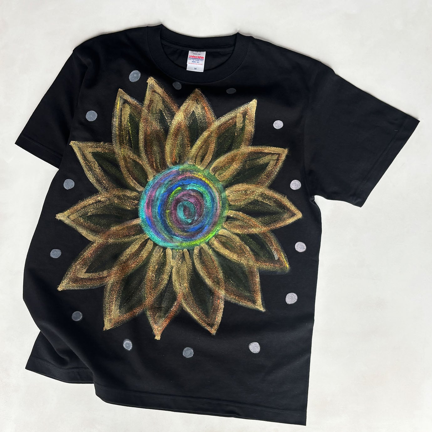 キッズ☆Tシャツ「 HIMAWARI C」全面に大きな向日葵をデザインしたT