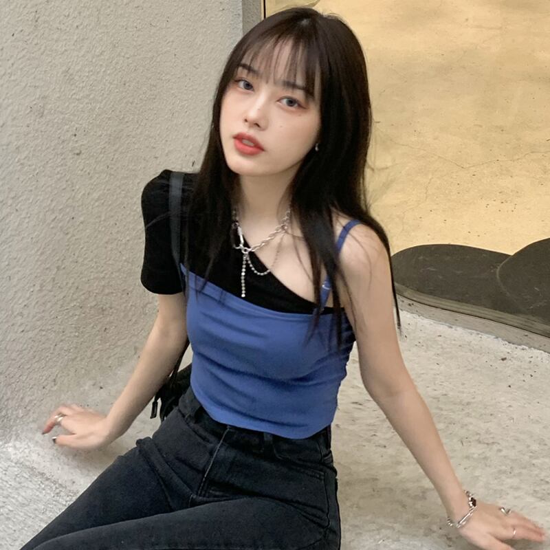 Tシャツ レディースサマー薄手スリムショートトップス 大人ガーリー スウィート キュート カジュアル 夏物 試着室80080952803