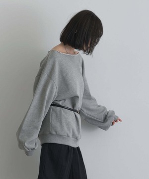 2176 ワンショルダースウェットプルオーバー gray