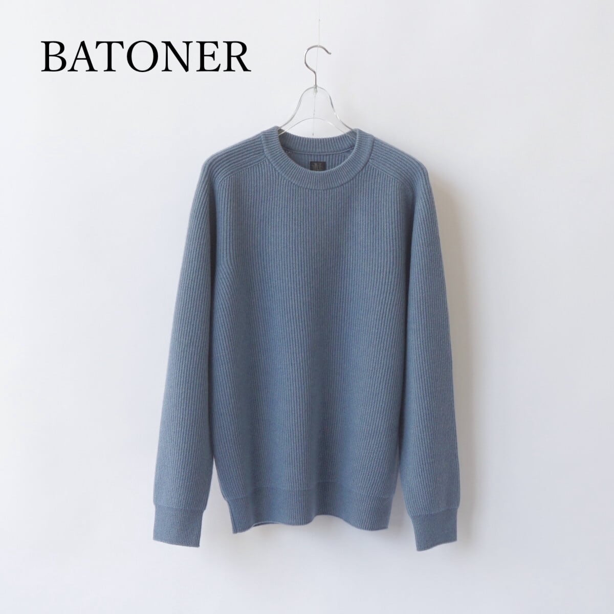 Batoner INNOCENT CASHMERE RIB CREW NECK