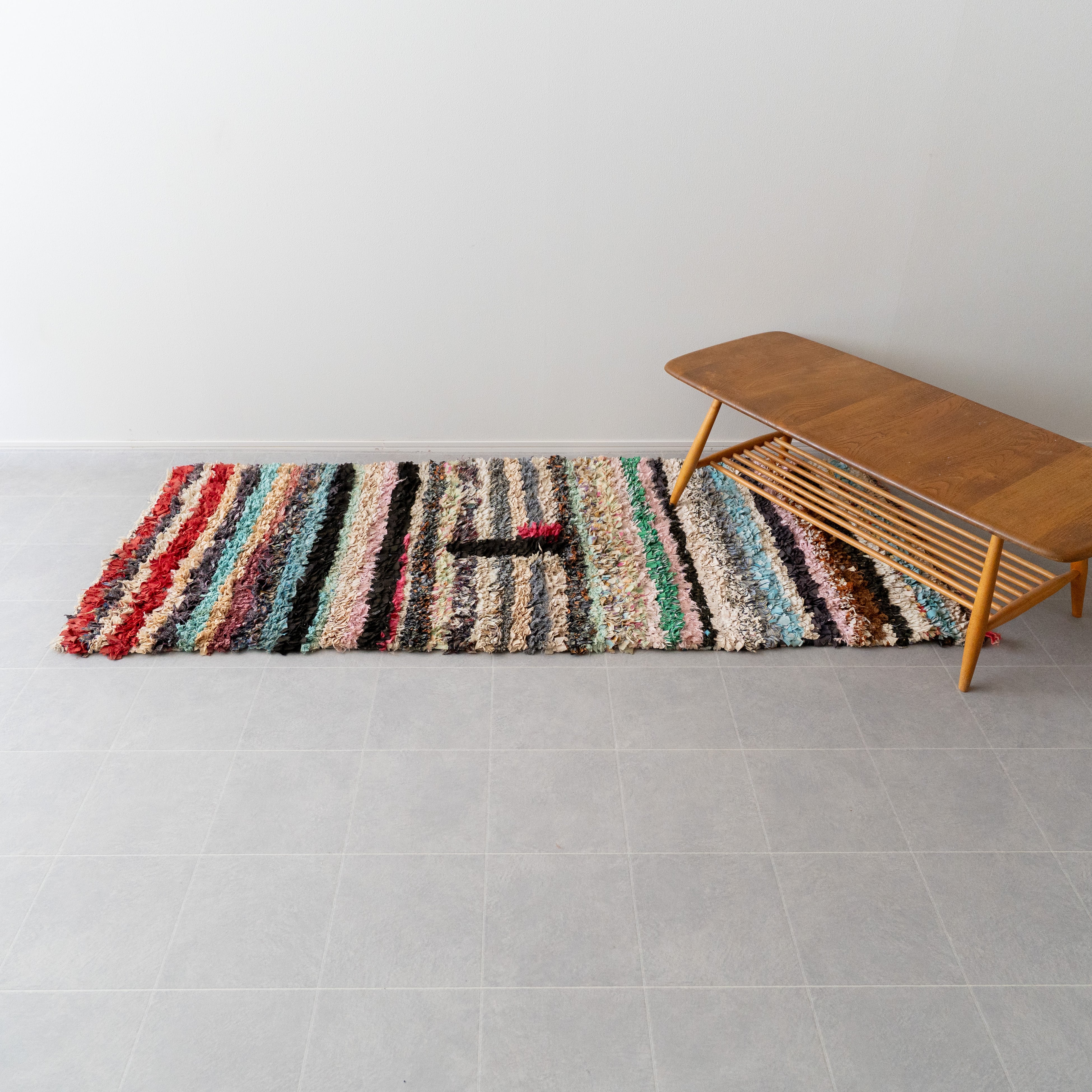 【Vintage】モロッコ・ヴィンテージラグ BC-2 "78cm×192cm"