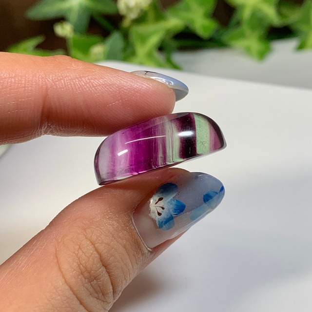 10.透明度高☆グラデーションフローライトルース・オーバル