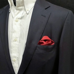 ポケットチーフ 【赤】