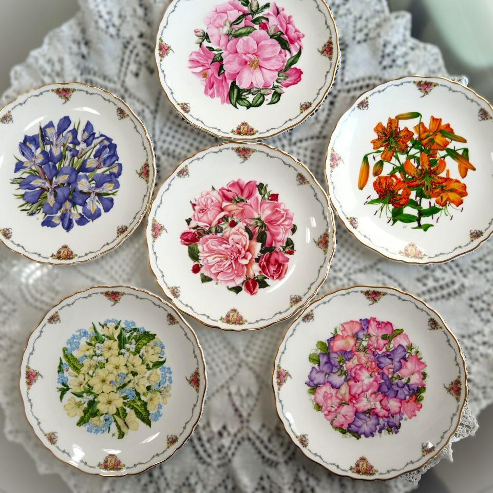 ロイヤルウースター☆ロイヤルガーデン☆ケーキ皿 2枚 ビンテージ