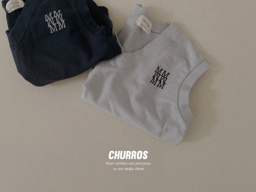 【予約　2024 spring】Junior：MMM vest〔MMMベスト〕　churros