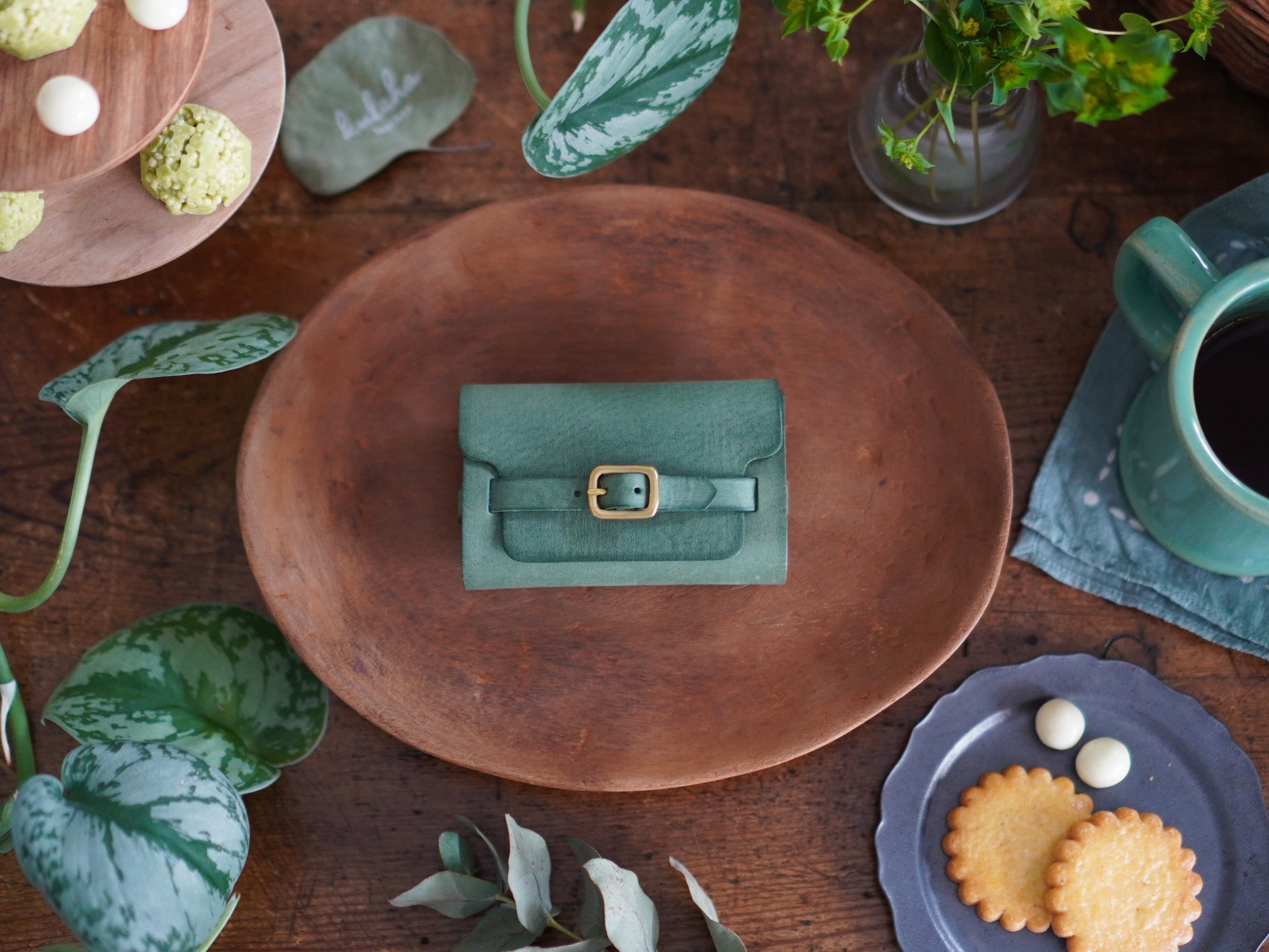 【Macaron Green】Tsutsumu カードケース