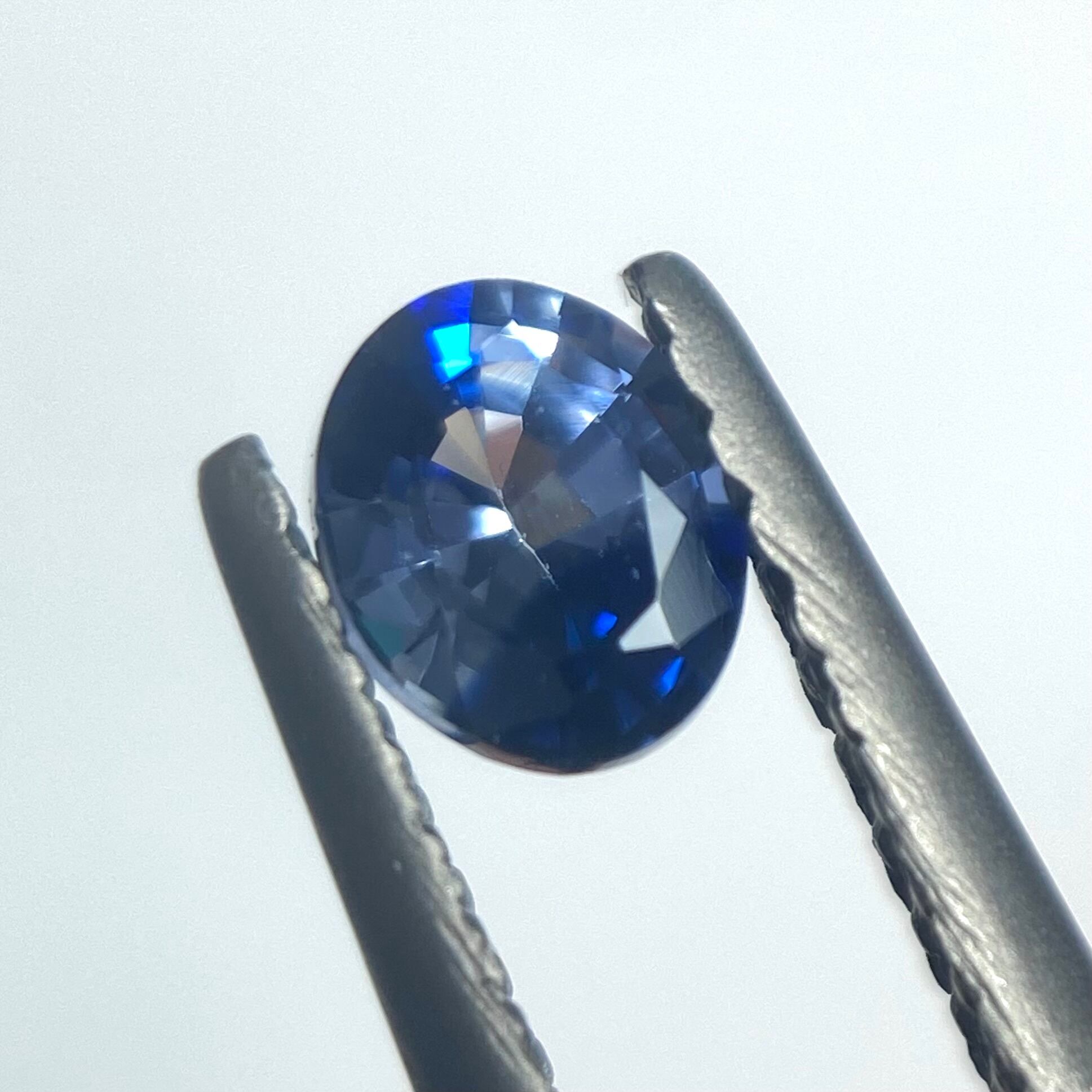 夏夜に藍染浴衣なバイカラーサファイア