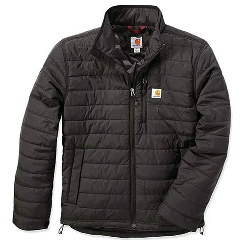 カーハート 中綿キルティング ダウンジャケット CARHARTT GILLIAM JACKET BLACK [並行輸入]