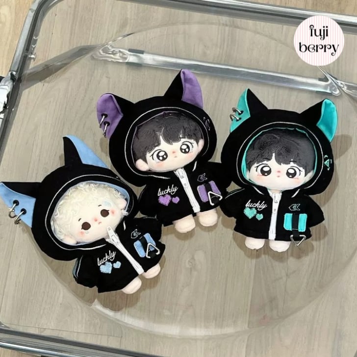 N-3】ぬい服 10〜14おすわり緑ねこちゃん ちびぐるみ にじぬい | APPS