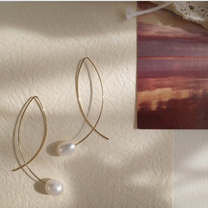 パール フック ピアス 10183