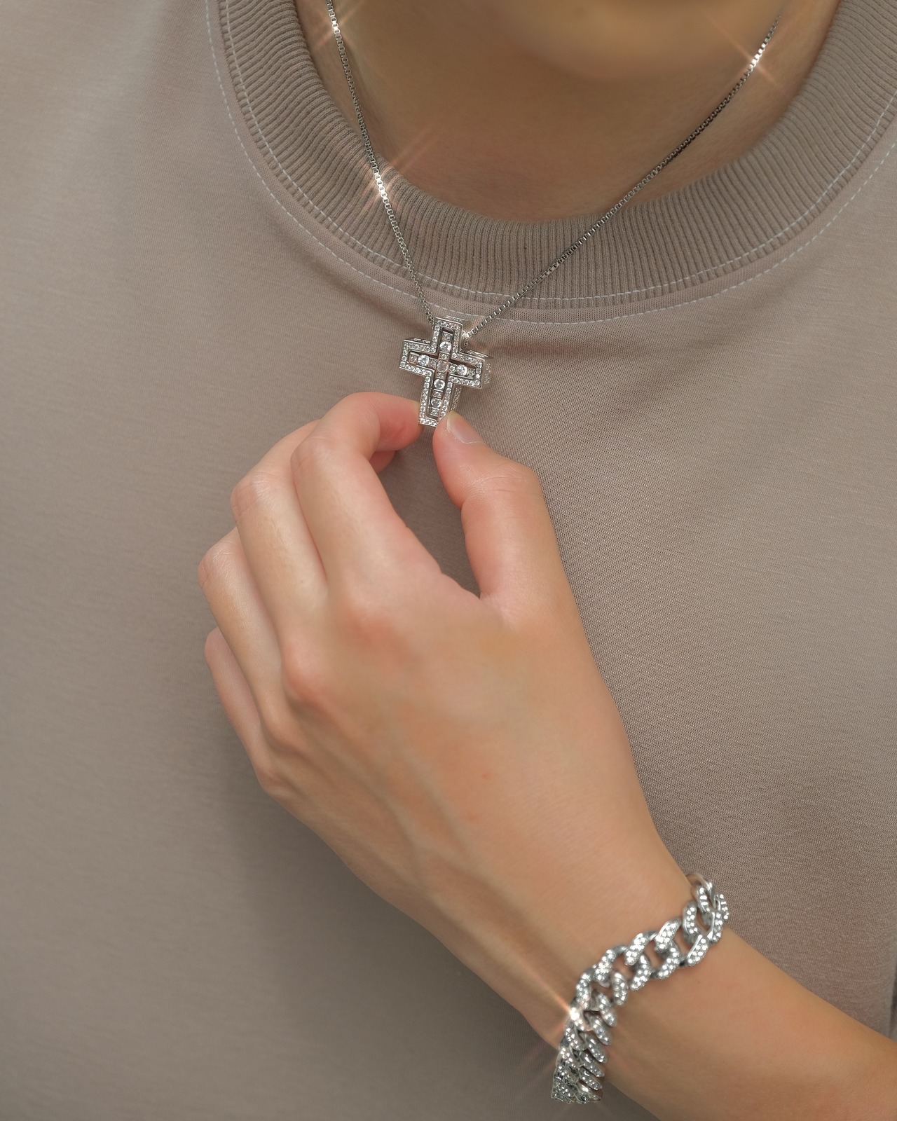 Premium luxury zirconia necklace【BA-005】