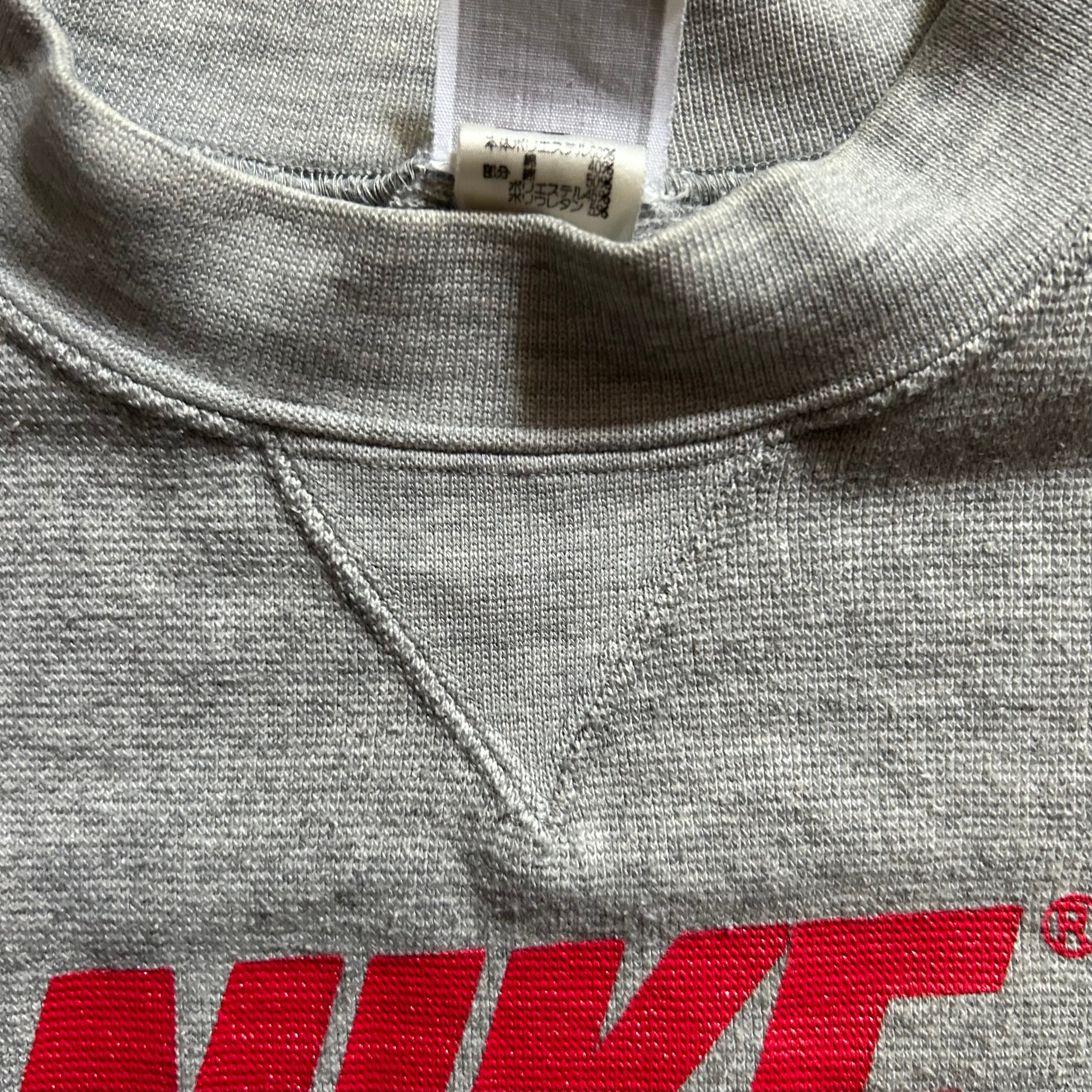 80s90s NIKE ナイキ スウェット グレー M 前V はめ込みガゼット | 東京 