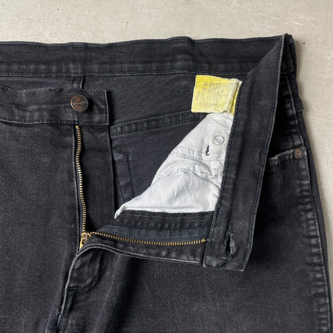 Wrangler ラングラー TEXAS STRETCH ブラック デニムパンツ 黒 メンズ 