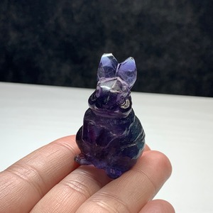 送料込み☆22.フローライトうさぎ・インテリア