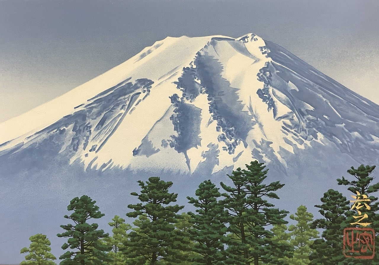 原宏之、【朝霧】、希少な額装用画集より、新品額装付、状態良好 Hiroyuki Hara | 原 宏之 | Gallery Enatsu 江夏画廊 | ハートウォー