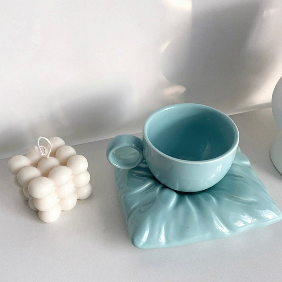 cushion cup saucer set 5colors / クッション コップ ソーサー セット