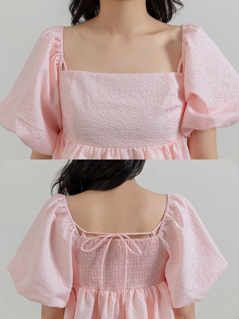 宅配便】2Wayふくれジャガードブラウス／tops2111 | DAY CLOSET
