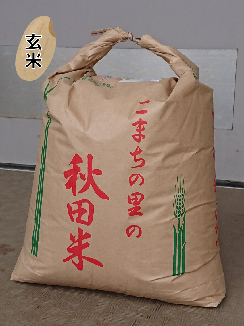 【ネオニコフリーの特別栽培米】秋田の小さな米農家　特別栽培米あきたこまち　新米【玄米・24kg】殺虫剤を使わない　小場農園のあきたこまち