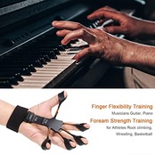 Tartaglia 握力 トレーニング リバースグリップ フィンガーエクササイザー フィンガーストレッチャー フィンガーレジスタンスバンド ギターストレングストレーナー 子供 大人 高齢者 エクササイズ 筋力 ストレス解消 リハビリ器具 指の強化 男女兼用 グレー