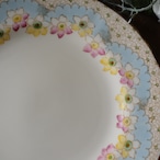 【美品】英国アンティーク TUSCAN パステルブルー フラワー プレート単品 thumbnail 3