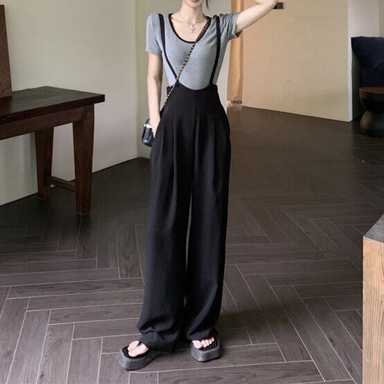 ツーピース レディース トップス サロペット Tシャツ オーバーオール ワイドパンツ ロング ロング丈 半袖 ラウンドネック ゆったり かわいい 大人可愛い シンプル きれいめ カジュアル ナチュラル モード系 シック おしゃれ お洒落 綺麗 おとな ラフ リラックス 抜け感 主役級 ラブリー キュート ガーリー こなれ感 無地 デート お出かけ 女子会 休日 リゾート 旅行 散歩 S M L ゆる ブラック 春 夏 セットアイテム 2点セット 10代 20代 30代 40代 セットアップ 送料無料