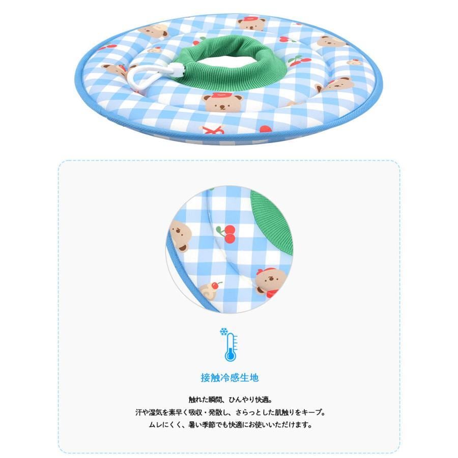 cool elizabeth collar S ～ M / 犬 エリザベスカラー 夏 ひんやり 大型犬 中型犬 コットン クッション ソフト 軽量 接触冷感 傷なめ防止 犬用 ネコ ネックカラー クール 軽い 韓国 ペット用品
