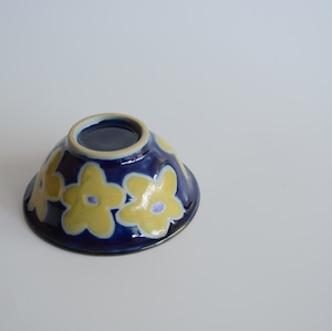 【やちむん 工房くばやー】ミニ椀マカイ Flower Ⅱ