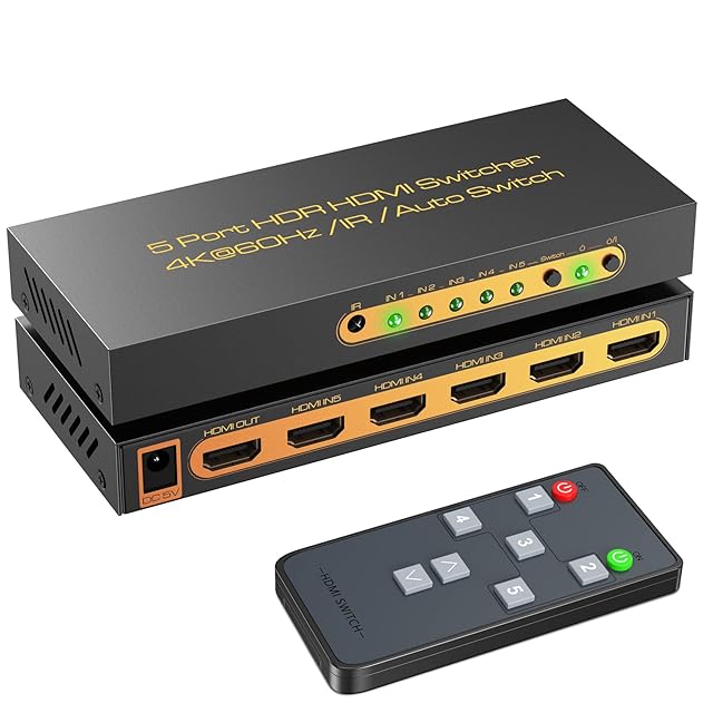 ps5 Switch テレビ セットになります HDMI2.0切替器 5入力1出力【PS5/PS4/Nintendo Switch動作確認済み