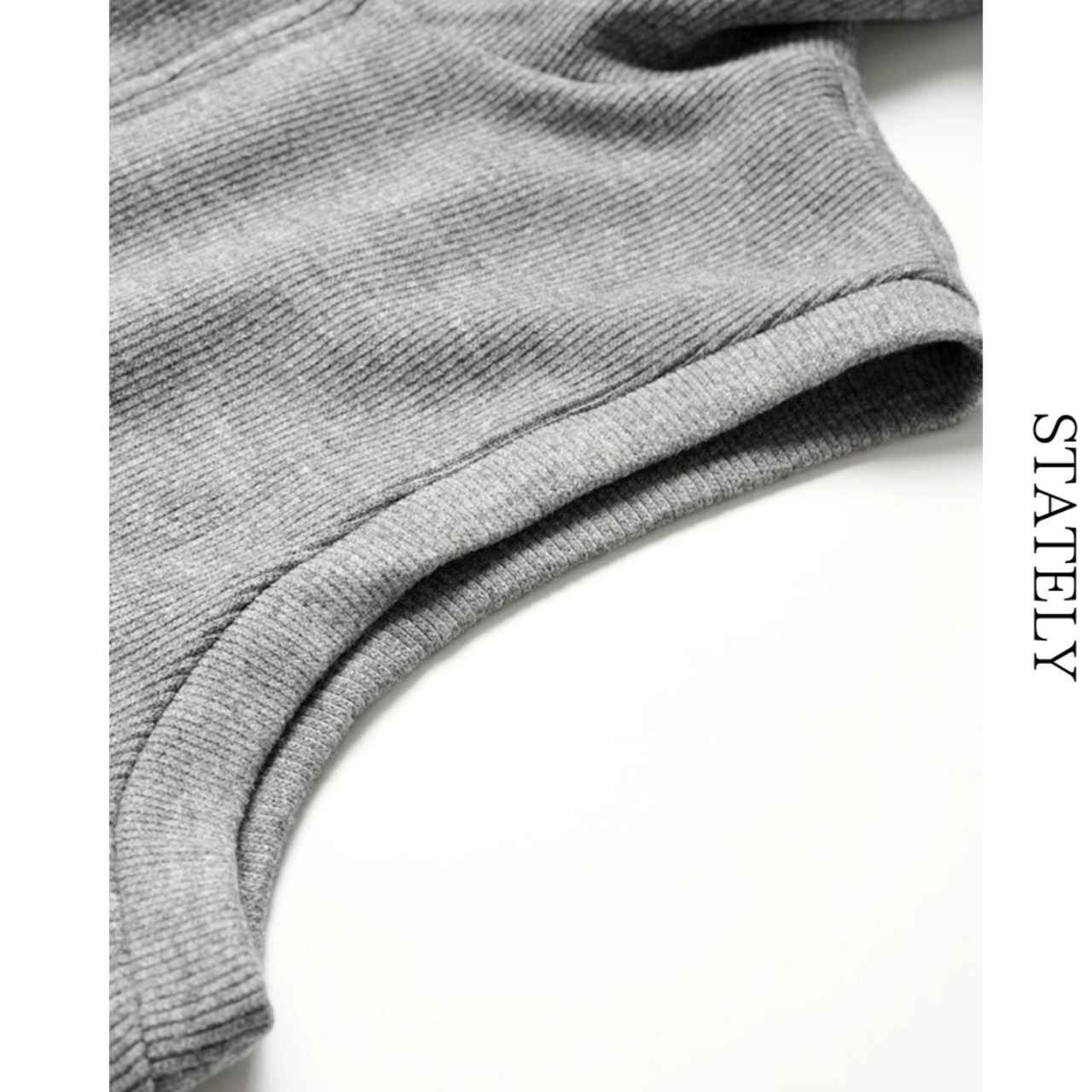 Urban Knit フーデッドジップベスト/3color_T213・画像4