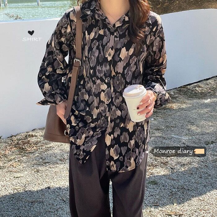 シャツ スプリングジャケット スタイルブラウス ロング 春物 モンロー35203344921
