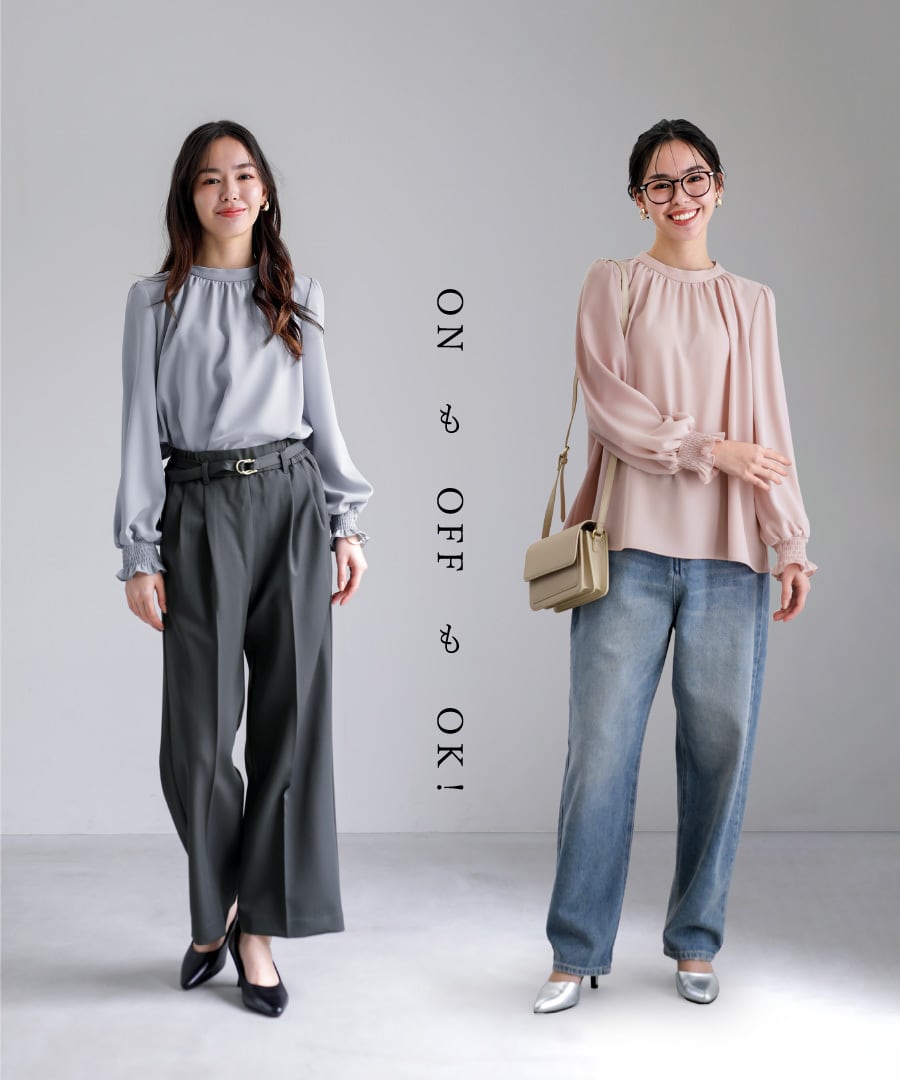 SALE 30％OFF】【 ディテール映え 】ソフトツイル・袖口シャーリング