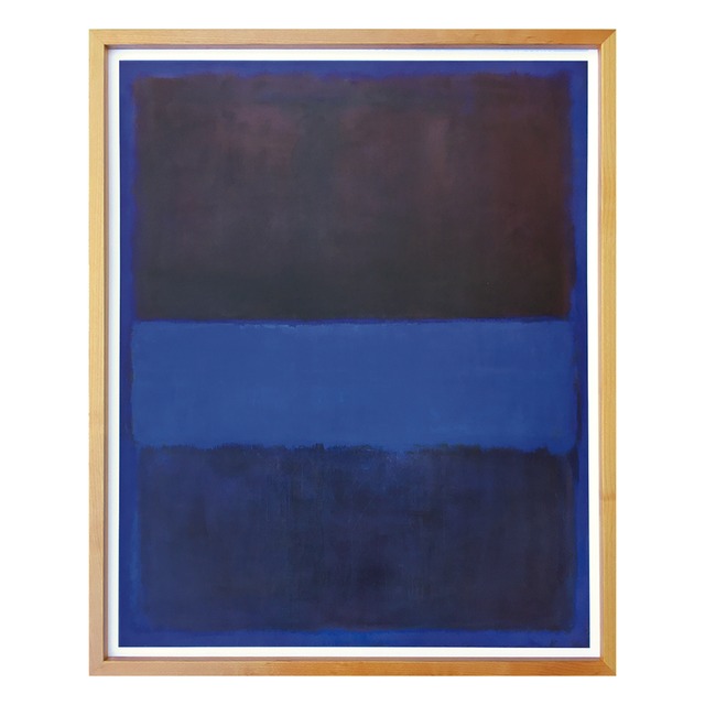 [額縁付き] マーク・ロスコ「No. 61 (Rust and Blue), 1953」アートポスター 676×828mm AFMR08