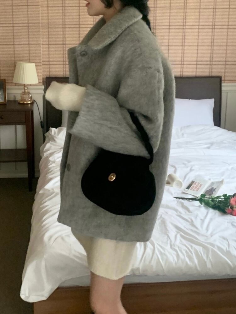 【即納商品】twist suede bag