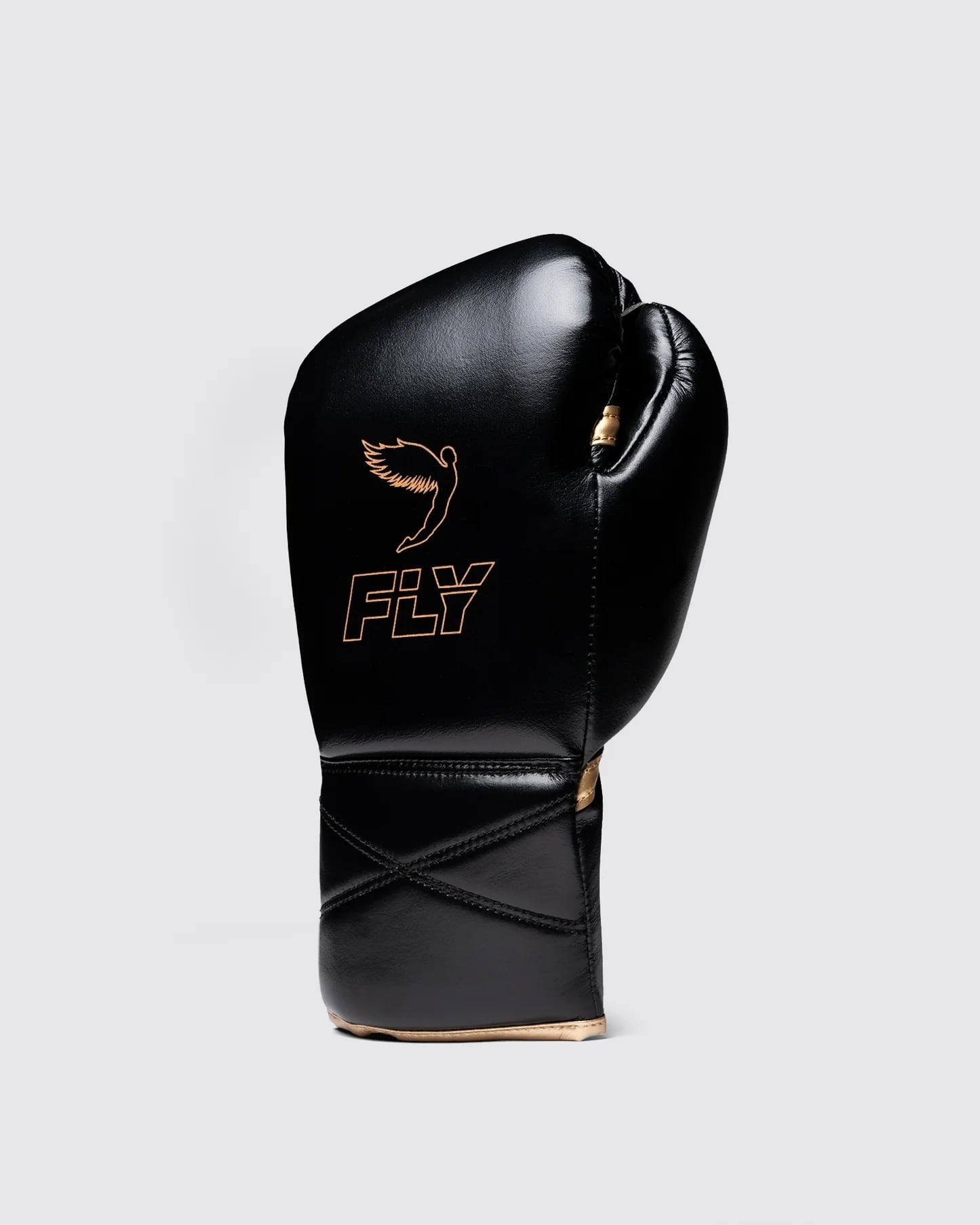 FLY ボクシンググローブ Pro X2・ブラック×ゴールド（紐式/ベルクロ