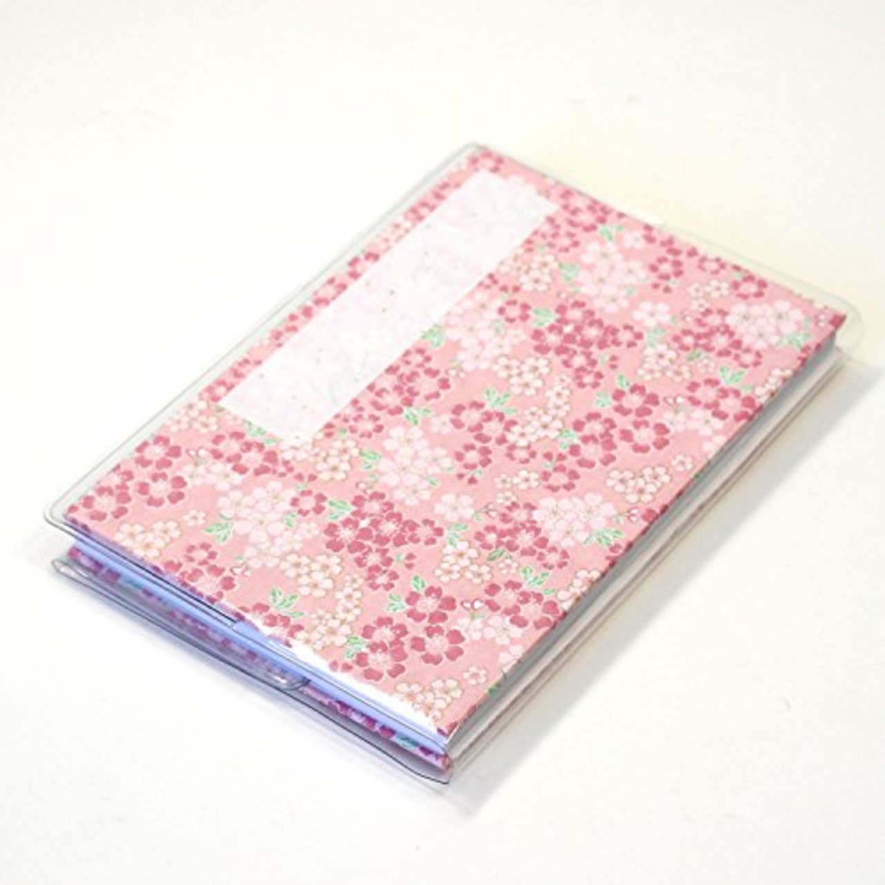 御朱印帳 集印帳 友禅柄 4054-1 カバー付き 160×109mm 蛇腹式 24折 M002-030