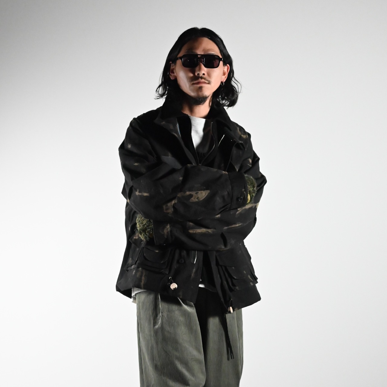 Leh / Photographer Jacketにbarbell object / leather jktコーディネート