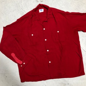 1950'S PILGRIM RAYON SHIRT ”RED" 状態考慮