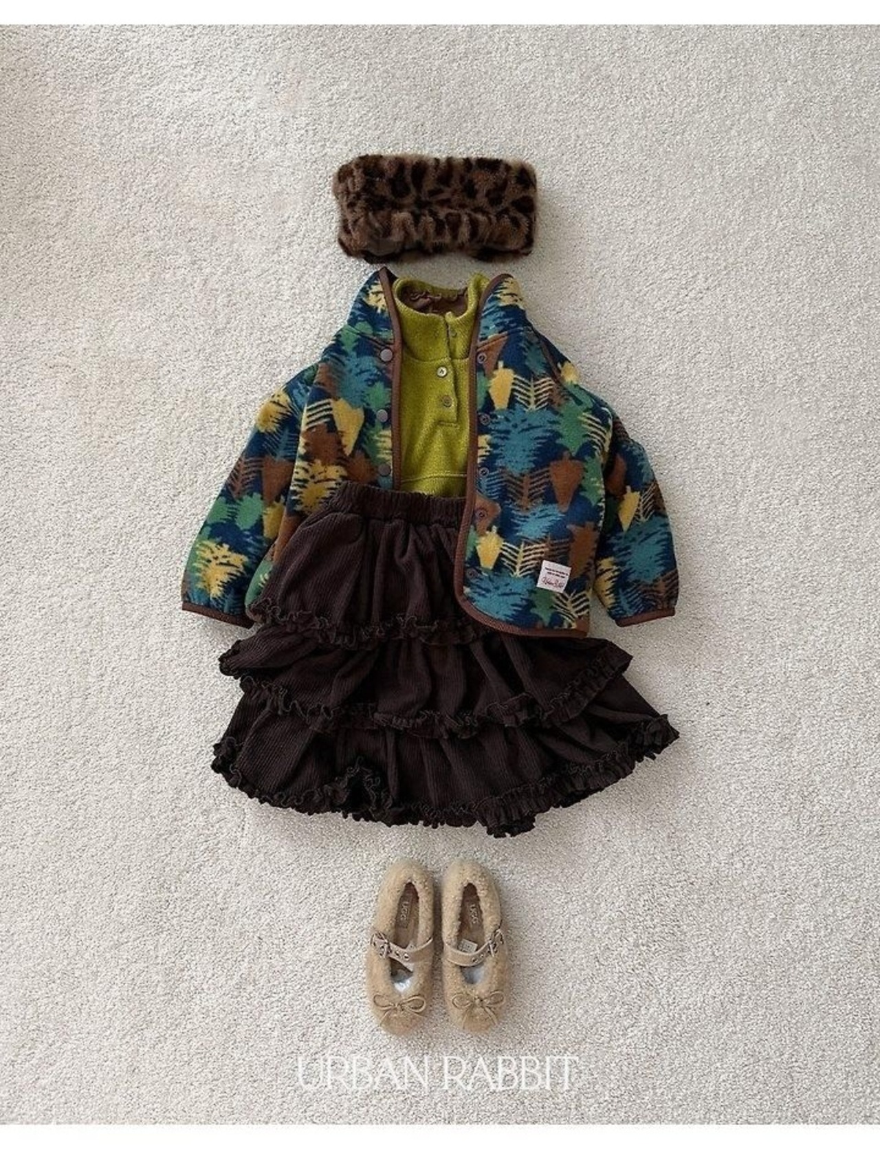 アーバンラビット / URBAN RABBIT / フリルカンカンロングスカート / 韓国子供服 / キッズ / 26winter〖取寄〗*XS~XL*