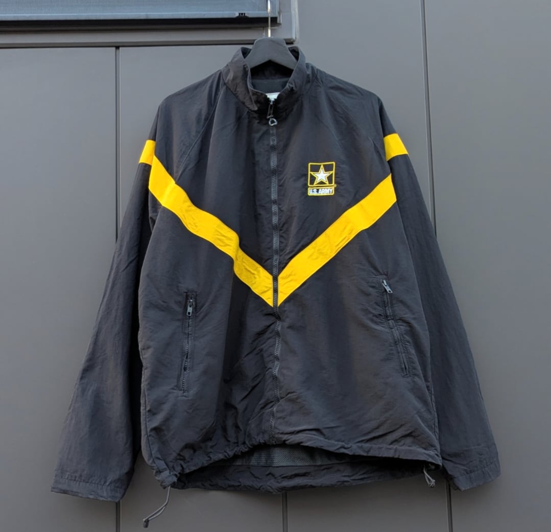 米軍 ARMY IPFU トレーニングジャケット ナイロン グレー ARMY TWILL 