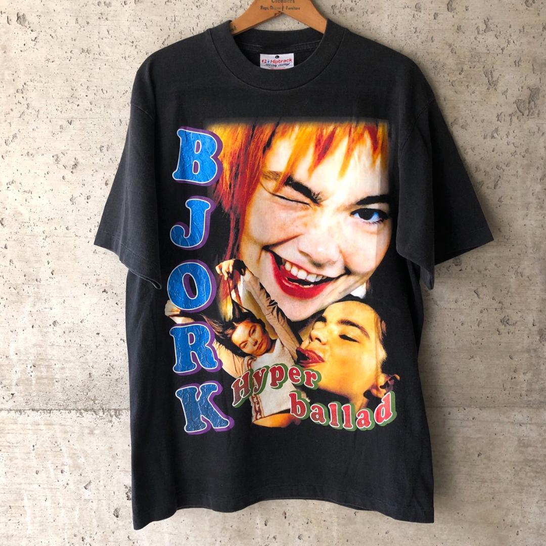 Bjork ビョーク Tシャツ vintage ブートレグ Lサイズ 深瀬着用 Bjork ビョーク Tシャツ vintage ブートレグ Lサイズ 深瀬着用