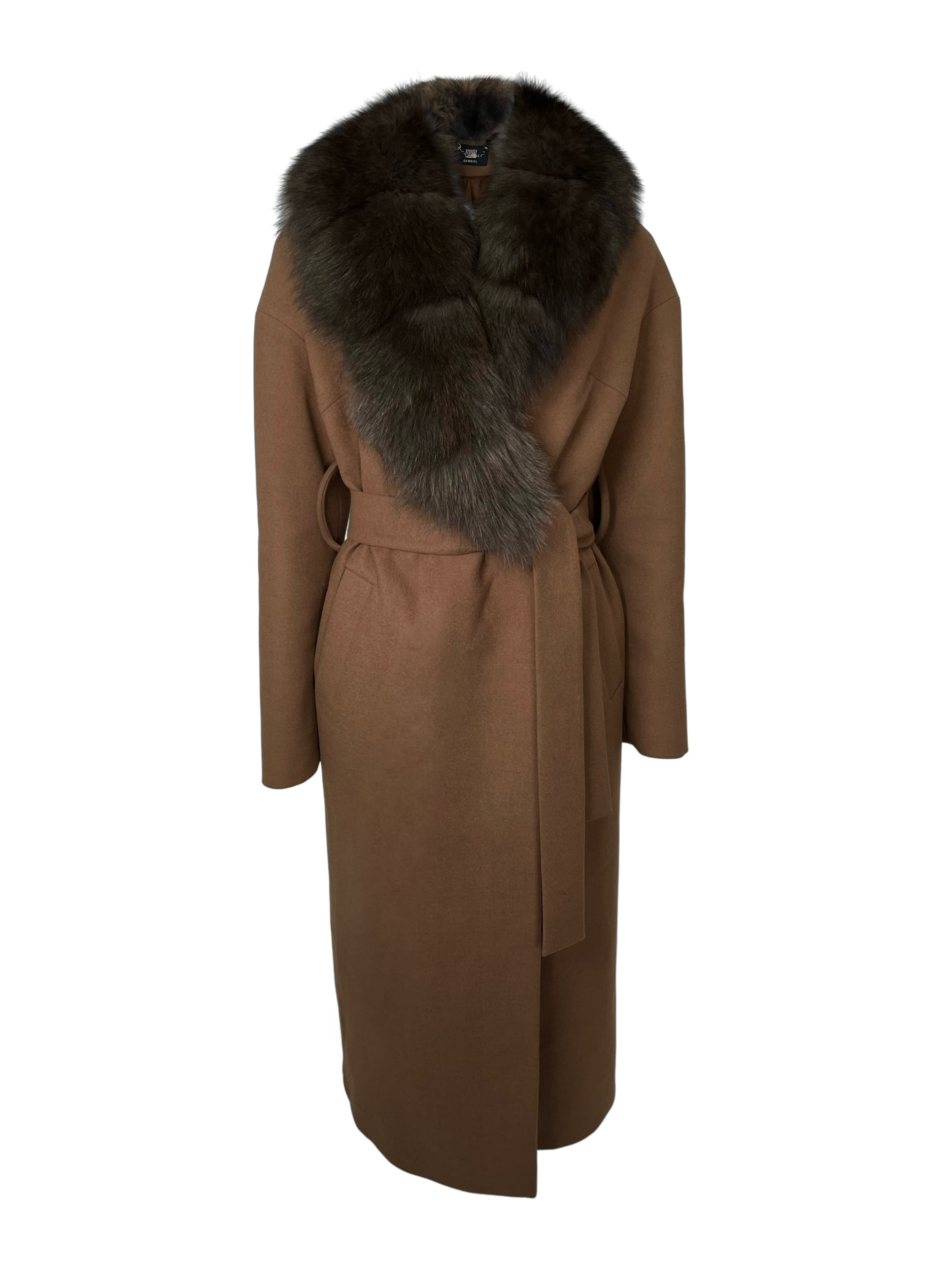 FOXファー付きタイトコート | GABRIEL