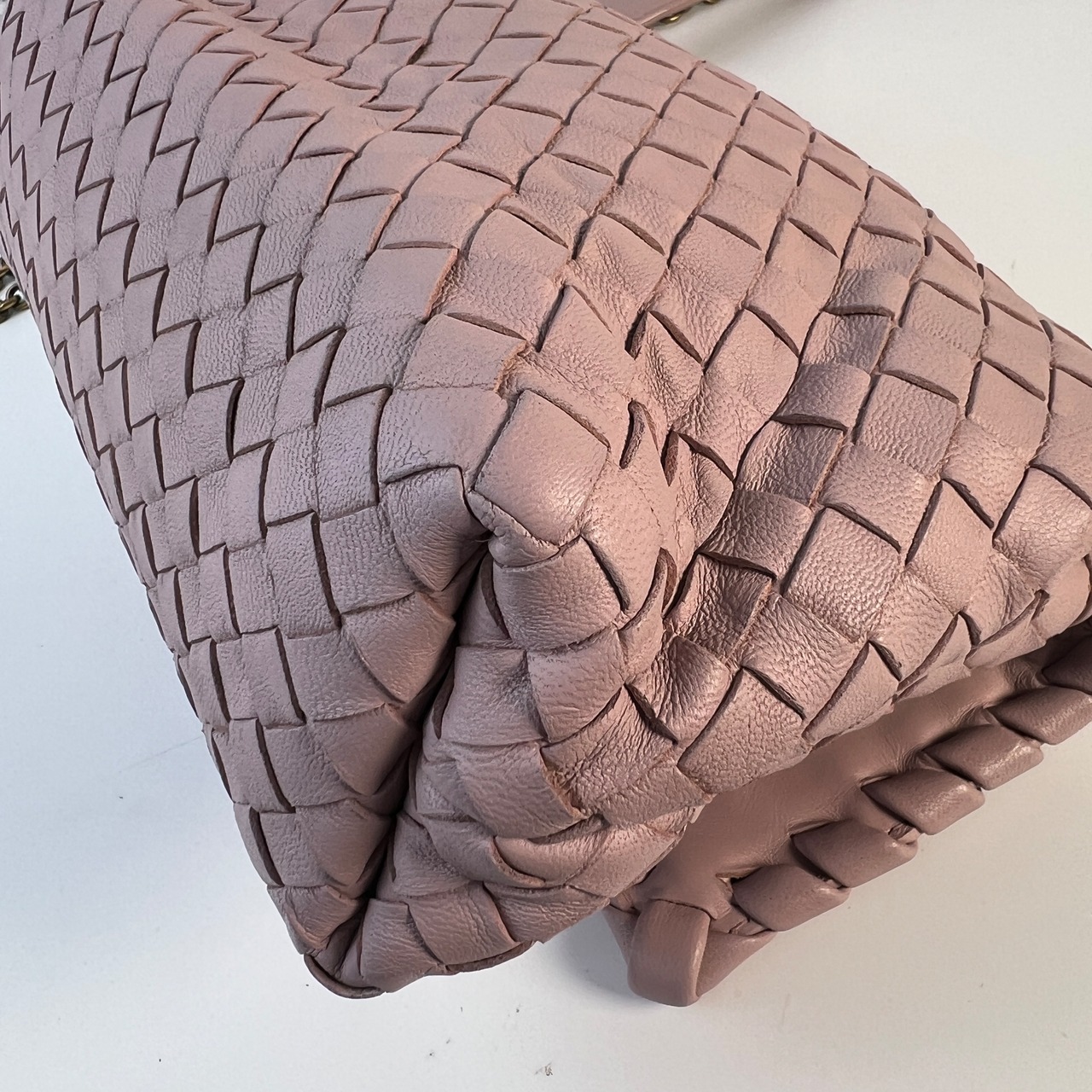 【最終処分SALE】ボッテガヴェネタ レザー ショルダーバッグ ピンク A-8464