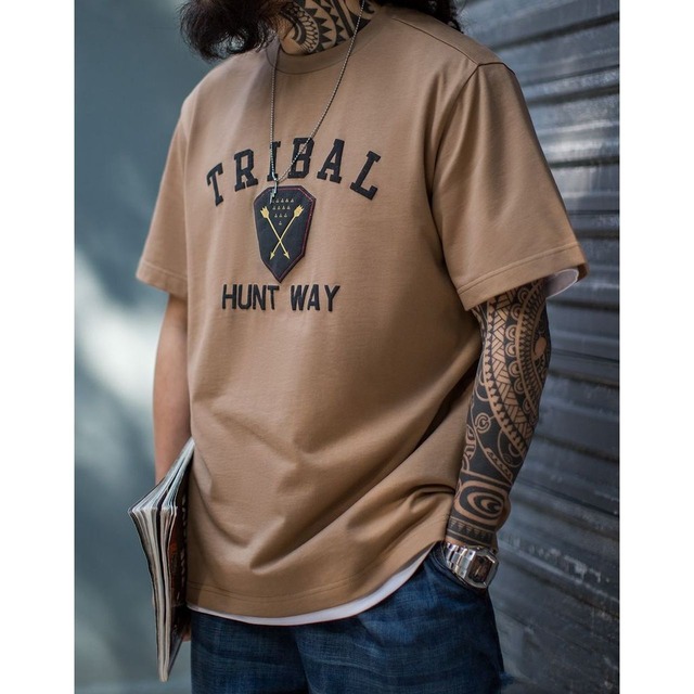 アメリカンレトロプリントインディアンTシャツ 225184