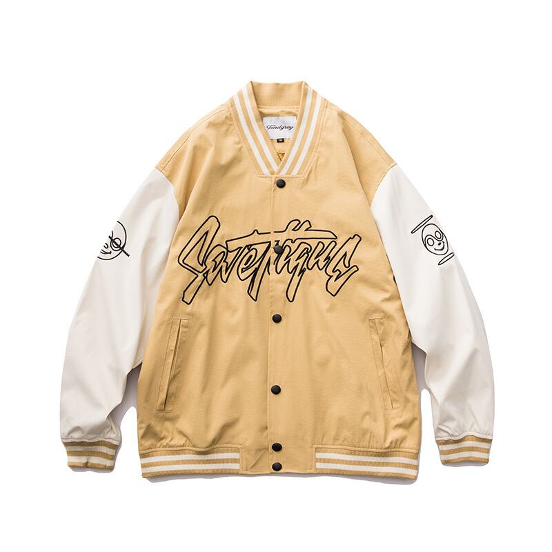 【新作】【送料無料】 Yidaoヴィンテージ20秋新しいeseルーズレターパーソナライズされた刺繡カジュアルレトロカーディガン野球ユニムジャケット-アリババ 刺繍 オータム 秋物 ビンテージ hip6-161162067166645