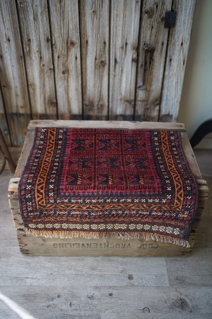 【281】Vintage Afghan Baluch rug 1970's